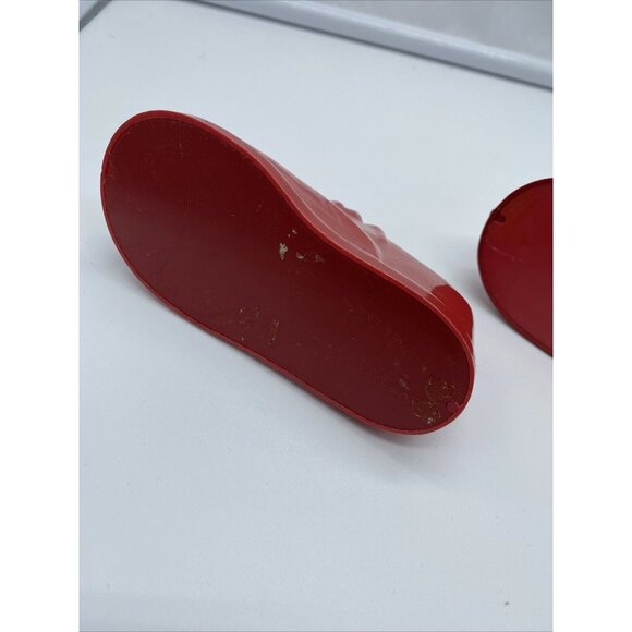 Poll Parrot Shoes Red Plastic Advertising Shoe Bank Vintage Lot of 2 Two - Picture 13 of 13
